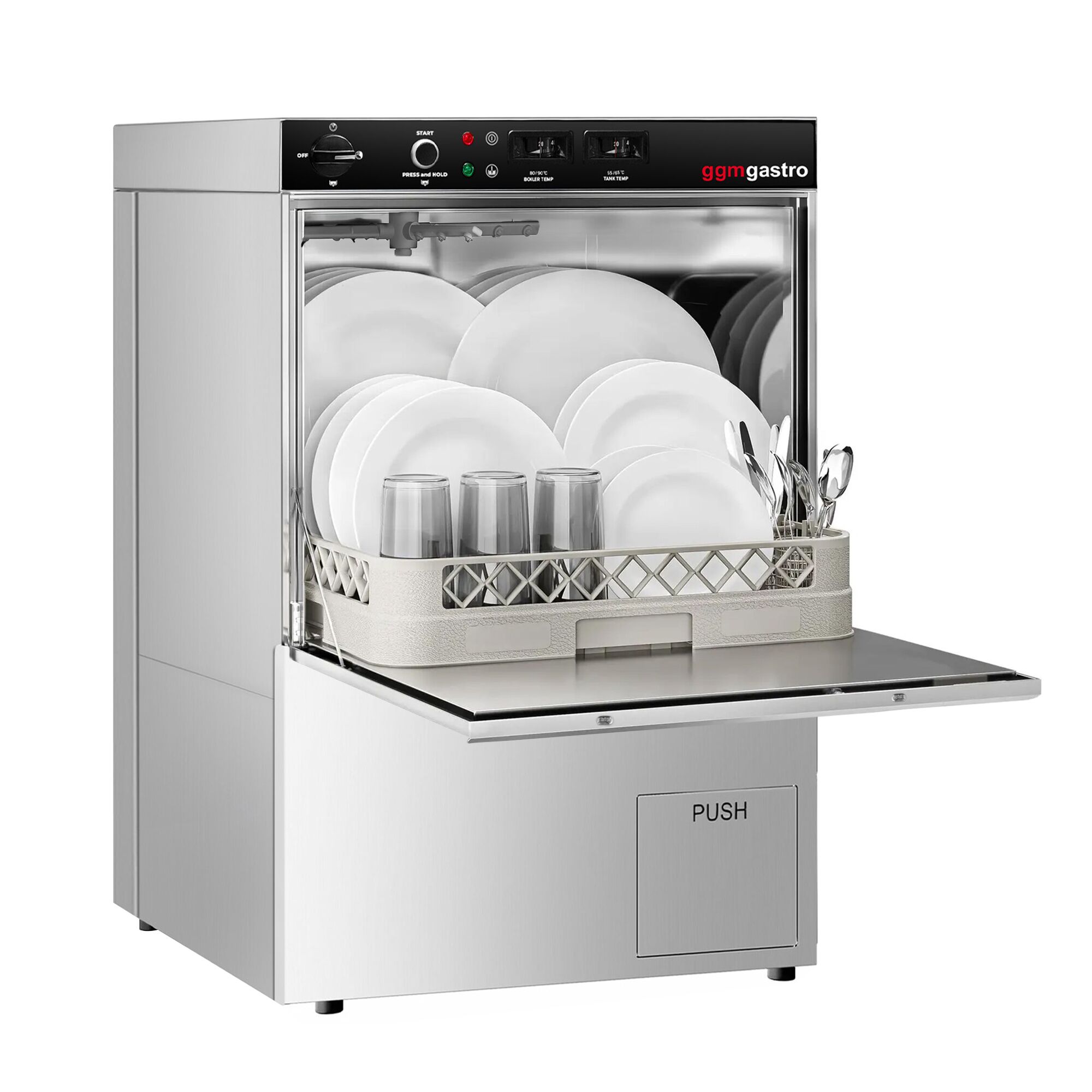 csedsdfcdsfcdfsds Geschirrspülmaschine 5,1 kW mit Reiniger-, Klarspüler- und Laugenpumpe - Korb 500x500 mm – Bild 1