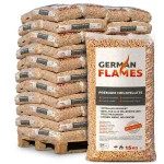German Flames Holzpellets ENplus A1 – Palette 66 Säcke à 15 kg, 990 kg