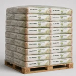Holzpellets Economy 6 mm · Vorratspalette 990 kg (66 × 15 kg)